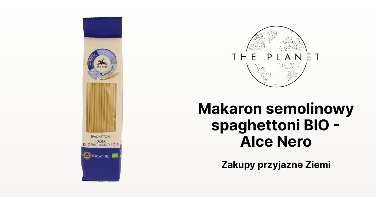 Makaron Semolinowy Spaghettoni BIO The Planet