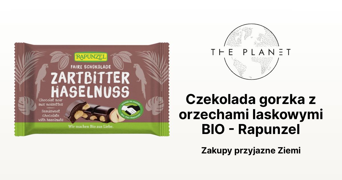 Czekolada Gorzka Z Orzechami Laskowymi Bio Rapunzel The Planet